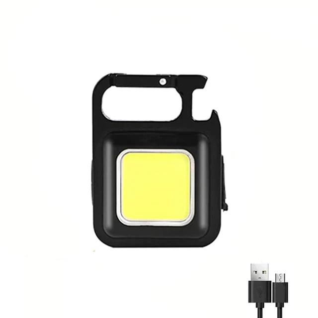 Mini lanterna LED magnética COB para acampamento ao ar livre luz de trabalho de bolso 800 lúmens holofotes recarregáveis USB