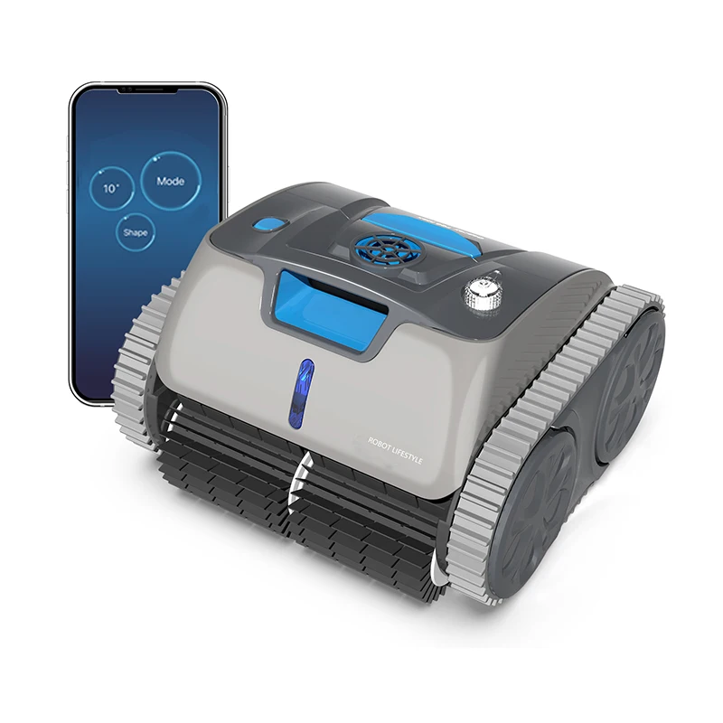 Limpiador de piscinas, Robot inalámbrico con aplicación subacuática, batería de 3312max y 15000mAh, planificación de ruta, autobraciado para área de 120m2
