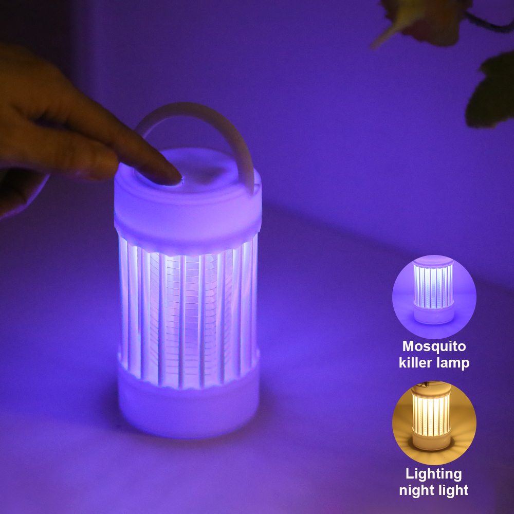 Elektrische muggenmoordenaar Lamp UV-licht Bug Zapper Trap USB 5V Zomervliegenmepper Insectenmoordenaar Licht ﻿ Kamperen