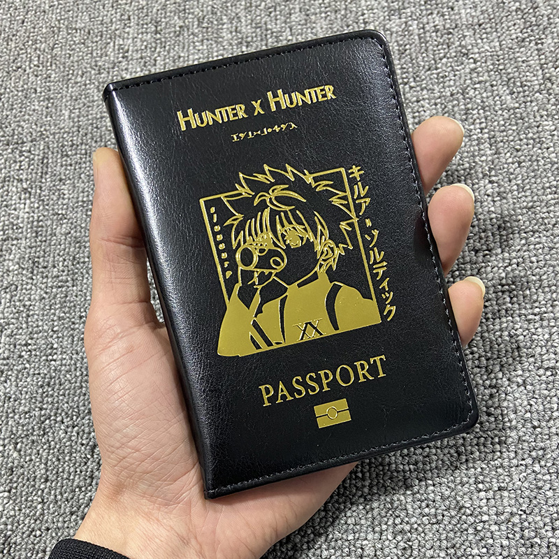 Anime Hunter X Hunter Passhülle Anime Reisepasshülle Pu Leder Reisebrieftasche