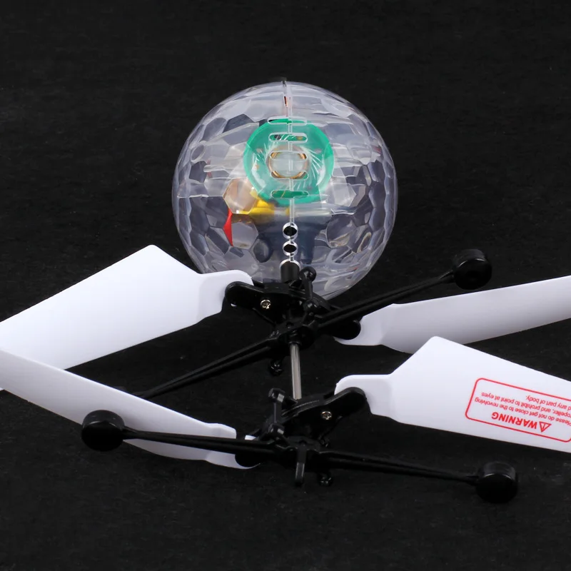 Mini Dron colorido LED brillante RC, bola voladora, helicóptero, bola de cristal ligera, Dron de inducción, Quadcopter, avión, juguetes para niños