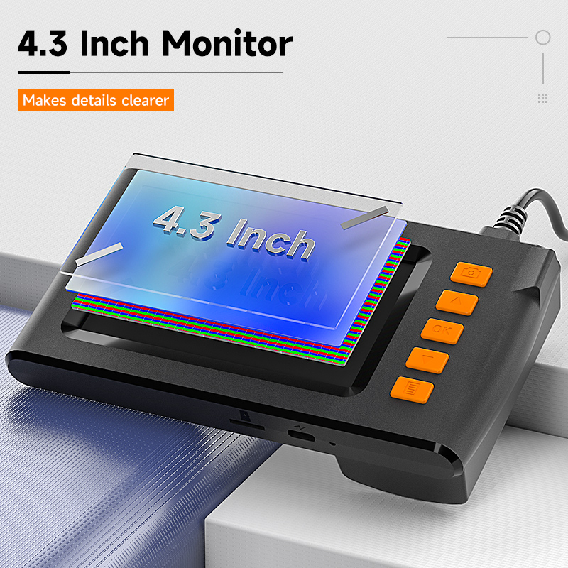 HD1080P 4.3'' IPS 스크린 산업용 내시경 카메라 단일 듀얼 렌즈 탐색기 파이프 자동차 파이프 검사 내시경 녹화 비디오