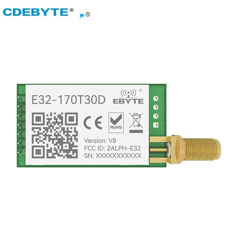 10 Stück UART LoRa Wireless Modul CDEBYTE E32-170T30D 170 MHz 30 dBm 1 W Long Range DIP IoT Wireless Transceiver Lora Modul