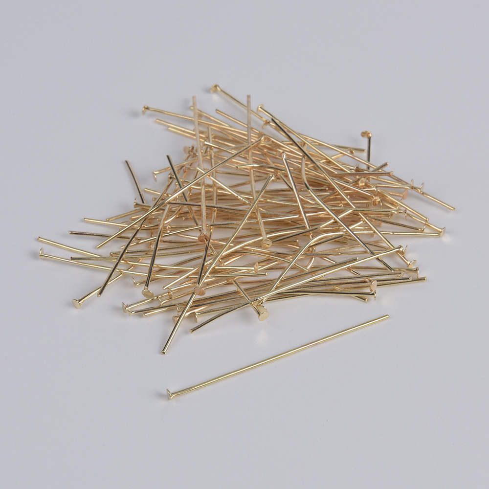 สินค้าข้ามพรมแดนเข็มรูปตัวทีสำหรับเครื่องประดับโลหะหัวแบนขนาด15-50มม. อุปกรณ์ประดับลูกปัดแบบทำมือ DIY ทั้งชิ้น...