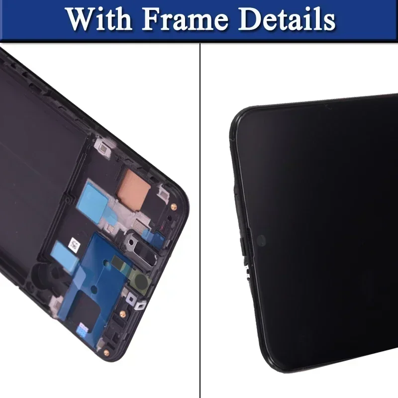 Super Amoled For Samsung A50 A505 A505F A505FN A505GN A505FM LCD Display with Touch Screen Digitizer Assembly