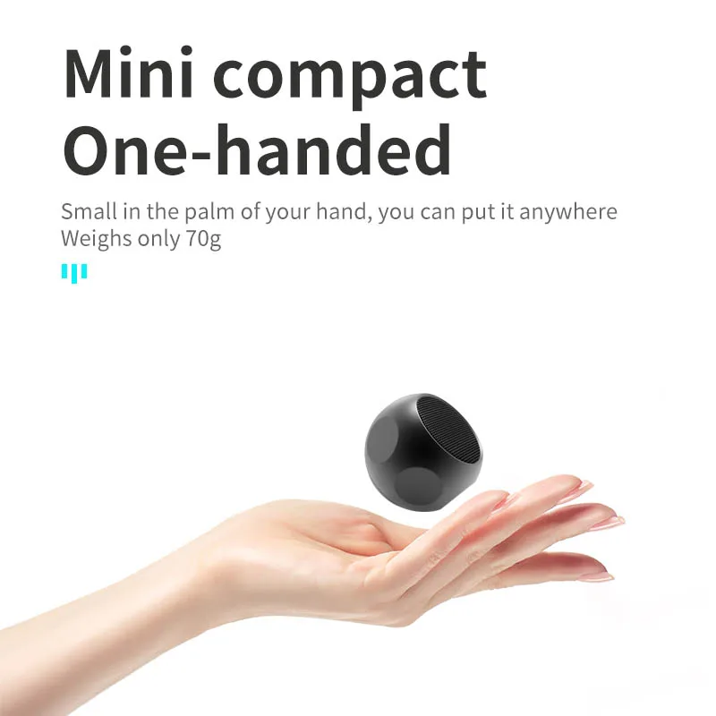Mini alto-falante portátil de metal metálico sem fio bluetooth alto-falante tws estéreo interno/externo subwoofer portátil alto-falante compacto