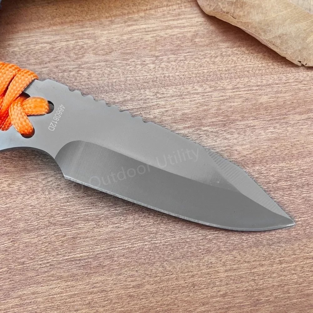 GB Piccolo coltello a lama fissa di sopravvivenza con fodero 8Cr13Mov Lama per escursionismo all'aperto Coltello tattico da pesca Coltello da caccia a taglio affilato