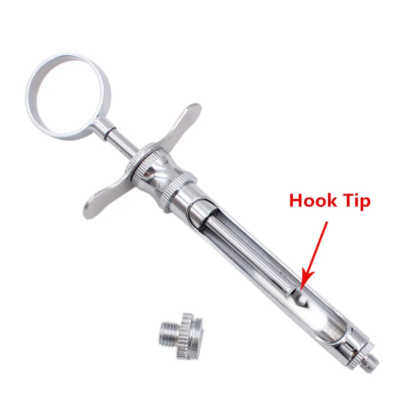 1pcs Dental Rvs Spuit Anesthesie Opzuigspuit Tandarts Injector Tool Tandheelkunde Chirurgisch Instrument Gereedschap