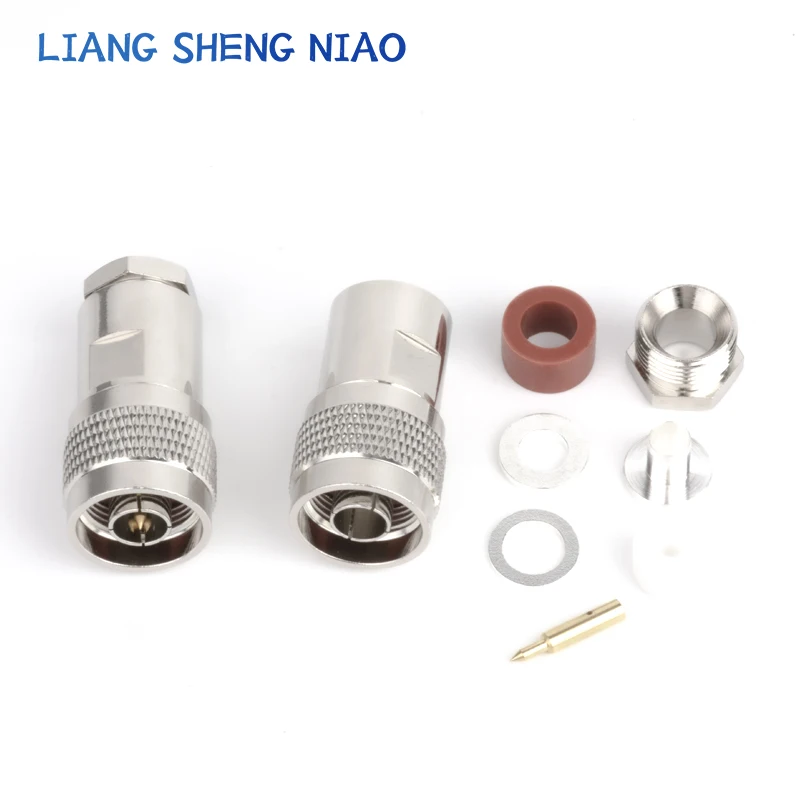 Conector macho de montaje de cobre puro tipo N macho 5D-FB, 50-3-5-7-9N, NJ-7 macho, conector NJ, L16-J