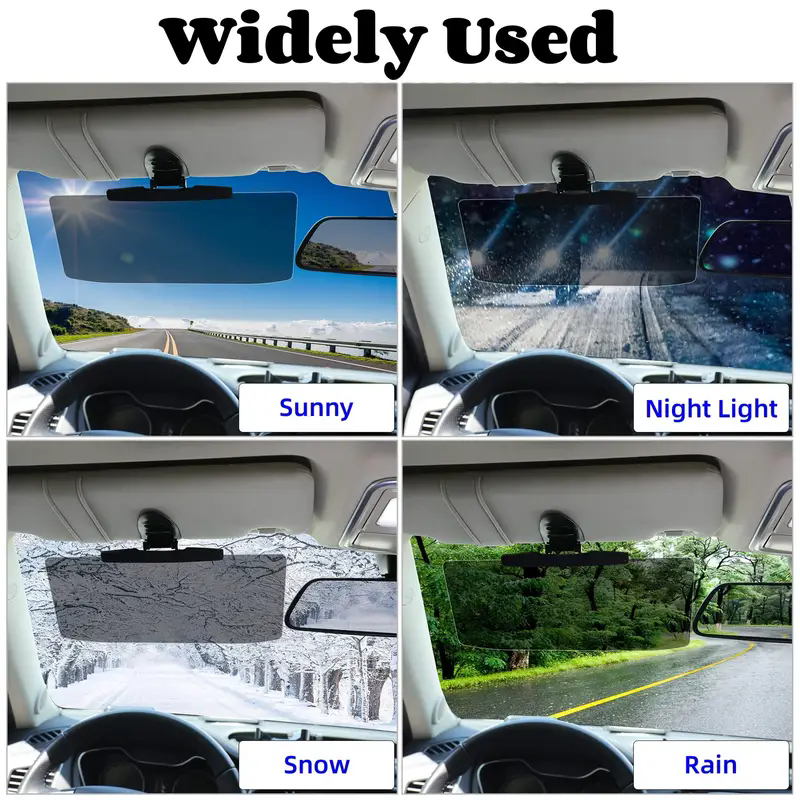 Um espelho antirreflexo montado em carro, guarda-sol anti UV para veículos com luz forte