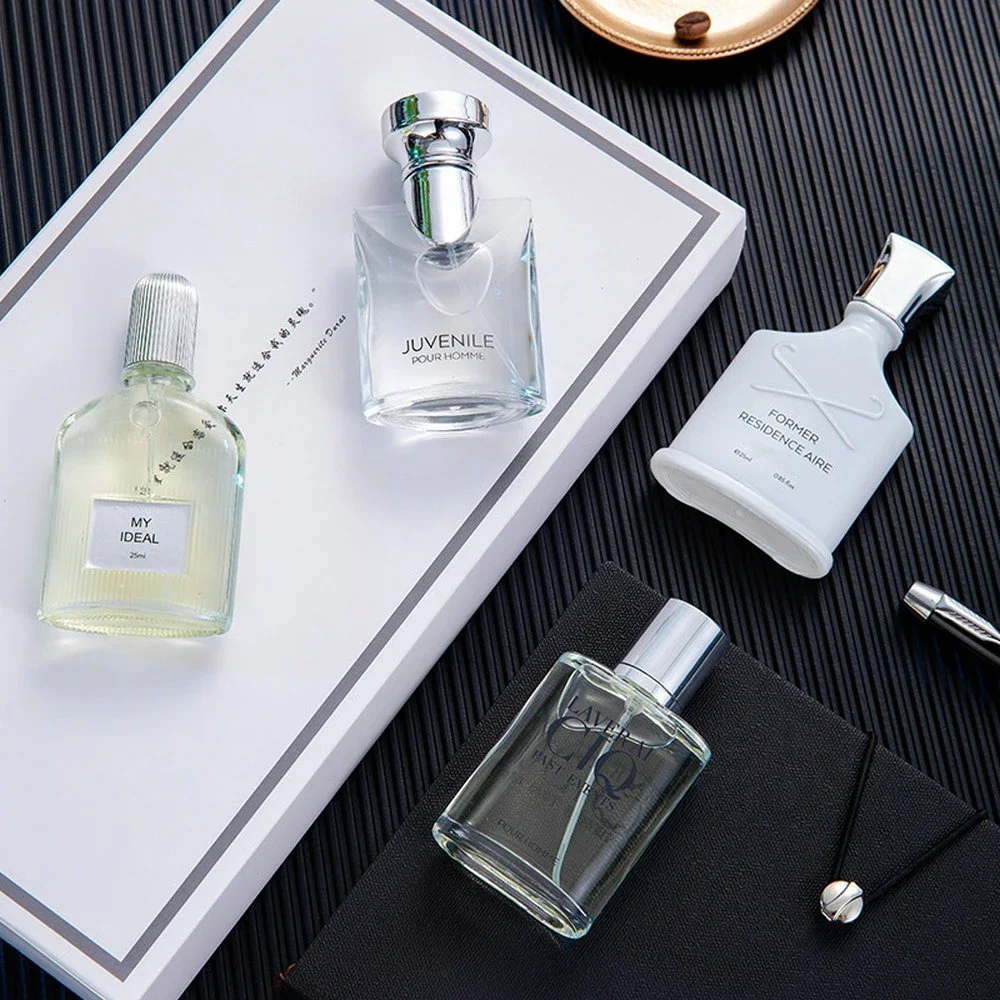 ผู้ชายน้ําหอมของขวัญกล่อง 100ml ชุดสี่ชิ้นกลิ่นหอมยาวนาน Body สเปรย์พืชกลิ่นดอกไม้ฟีโรโมนโคโลญจ์น้ําหอม ...
