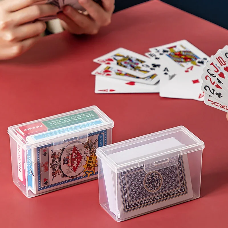 Plastic Clear Storage Box Storage Box Multipurpose For Game Card Rectangular Business Card Credit Card Holder Case Organizer