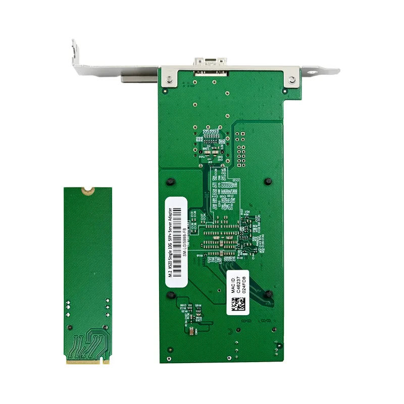 SFP + M.2 10G для чипа 82599 EN, сетевой адаптер Ethernet с одним портом