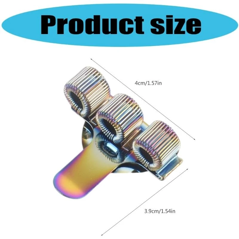 Máy giữ bút kim loại E8BE 3PCS với kẹp túi cho y tá của y tá bút chì lỗ với vòng lò xo có thể điều chỉnh