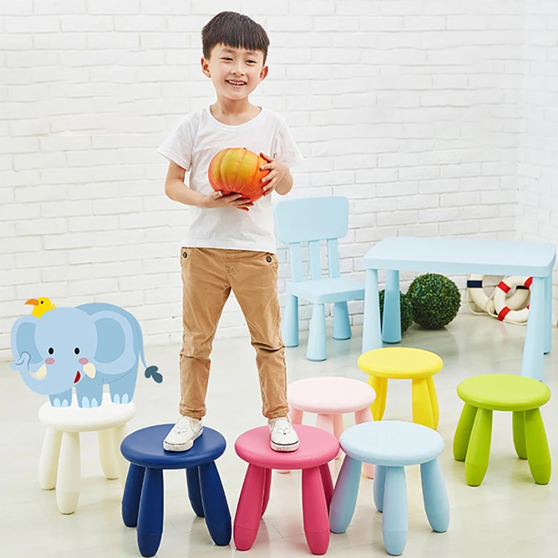 Tròn Trẻ Em Phân Cho Bé Mẫu Giáo Học Phân Làm Dày Nhựa Ghế Chơi Game Có Thể Tháo Rời, Tải Trọng 100Kg, dành Cho Trẻ Em Người Lớn