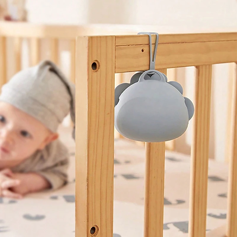 1 PC Pacifier กล่องเก็บเด็กซิลิโคน Pacifier ผู้ถือกล่องคอนเทนเนอร์ทารกแบบพกพาจุกนมหลอก Pacifier CHAIN กล่องเก็บซิลิโคน