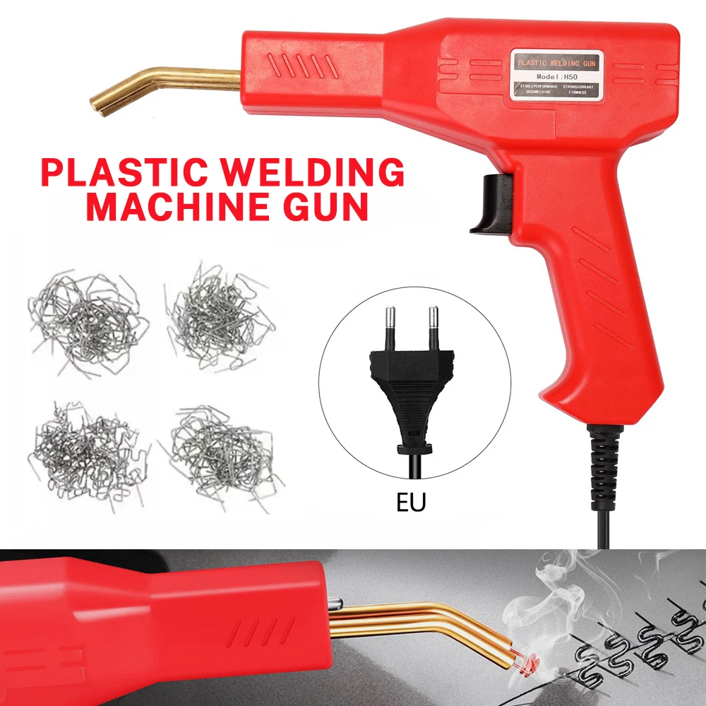 NEW Plastic Welder Welding Machine Car Bumper Soldering Gun 4 Types Staples for Bumper/Kayak/Plastic Product Repairs