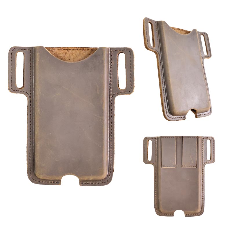 Riyao-男性用本革携帯電話ホルダー、ヴィンテージフォンホルスター、ウエストベルトケース、iPhone、Samsung用ポーチバッグ