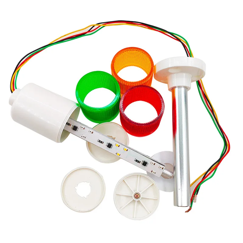 Multi layer warning light Machine tool Three color light LED Signal lighthouse sound Light alarm OperationFaultLight 12/24V 220V