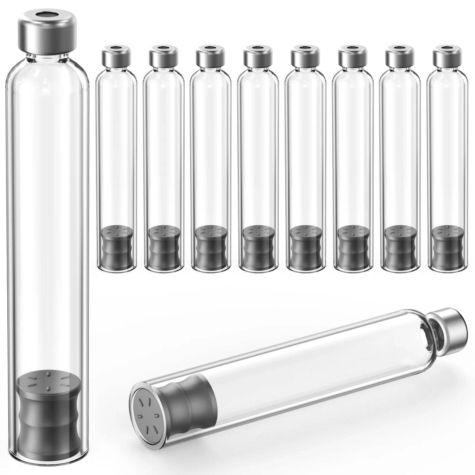 Butelka kasetowa 1,5 ml/1,8 ml/3 ml/4 ml do długopisu do wstrzykiwania insuliny, pakowanie pojedyncze, uniwersalne fiolki 10 szt./20 szt./50 szt./100 szt.