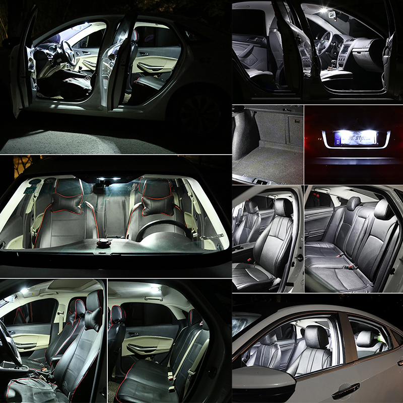 1X C5W C10W LED 31mm 36mm 39mm 41mm Festoon Dome Light Super Bright CSP 1860 Led Auto Reading Lamp License Plate Light 12V White