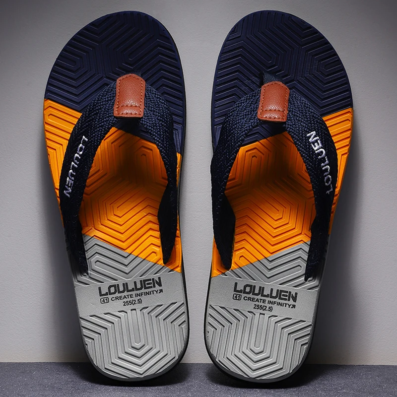 Hochwertige heiße Verkauf Männer Flip Flops Sommer Strand Flip Flops Männer Mode atmungsaktiv lässig Strand Männer Hausschuhe Sommer im Freien