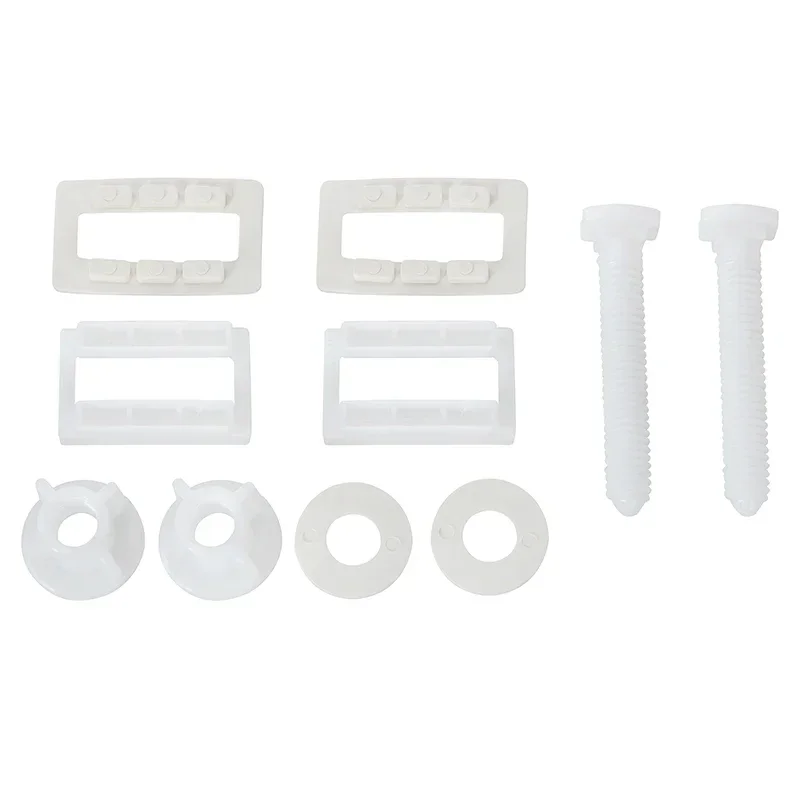 Bộ 1 Nắp Bồn Cầu Nhựa Trắng Vệ Sinh Bản Lề Bu Lông Ốc Vít Cố Định Lắp Bộ Nhà Tắm Một Phần Với Các Loại Hạt Và Chất Lượng Cao máy Rửa Dụng Cụ