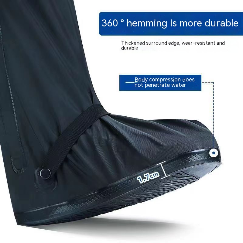 Capa de sapato para bota de chuva, preta, à prova d'água, com refletor, alta qualidade, transparente, capa contra poeira para motocicleta, bicicleta, capa de chuva, homens e mulheres