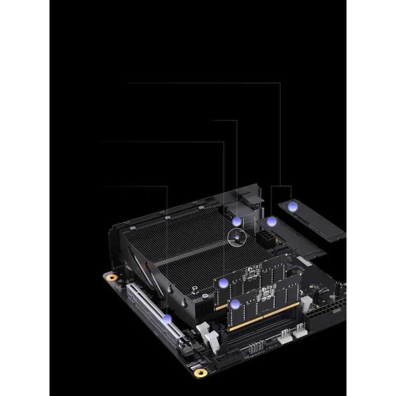 Игровой ПК Mini Tower AMD Ryzen9 7945HX (16C/32T) Компьютер без оперативной памяти/SSD/OS, 2 слота DDR5