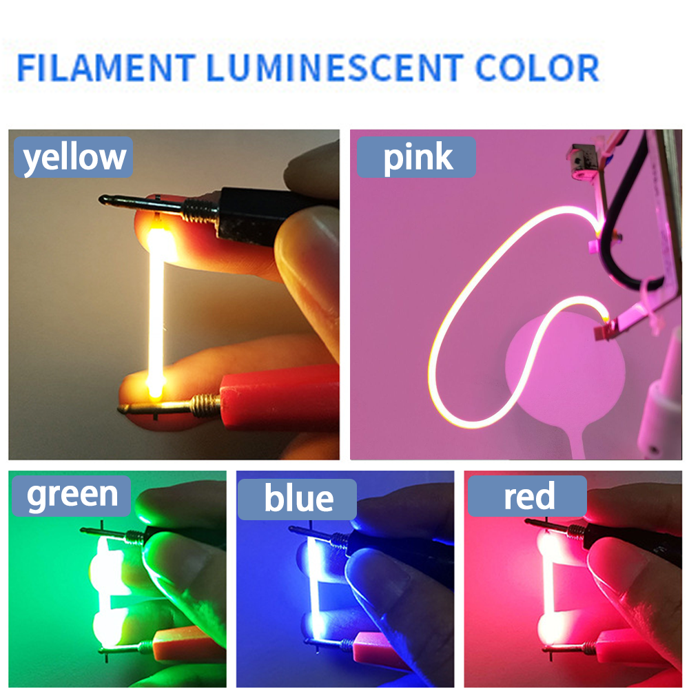 LED Filament Flexible DC3V 38/60/80/95mm/125/130/145/185/255/300mm Edison Bulb Lamp Parts LED Diode DIY Decor Party Lighting