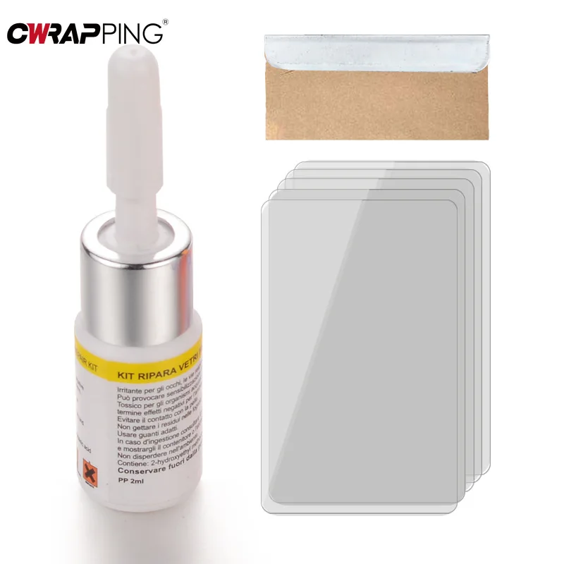 เครื่องมือซ่อมกระจกรถยนต์ Glass Cracked Scratch Repair Fluid Agent ชุดกระจกรถยนต์สําหรับ Window Auto Repairing กาวเครื่องมือ
