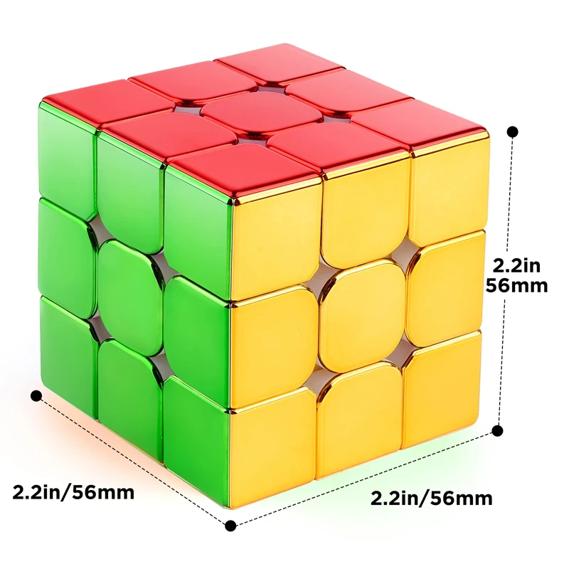 Xoáy Thuận Bé Trai Xi Mạ 3X3X3 Từ Khối Rubick 3X3 2X2 Chuyên Nghiệp Tốc Độ đồ Chơi Xếp Hình 3 × 3 2 × 2 Trẻ Em Đồ Chơi Fidget Rubix Cubo
