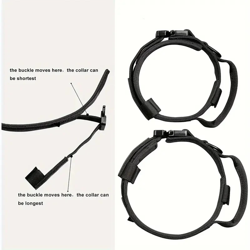 Pet Products Outdoor Tactical Dog Collar Metal Buckle Breathability Nylon Collar Medium and Large Dog Training Neck Collar Dog