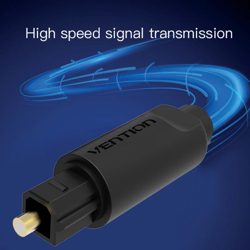 Chính Hãng Vention Kỹ Thuật Số Cáp Âm Thanh Quang Học Toslink SPDIF Dây Cáp Đồng Trục Dây 1M 2M 5M Cho Khuếch Đại Blu-ray Xbox 360 PS4 Soundbar Sợi Cabl