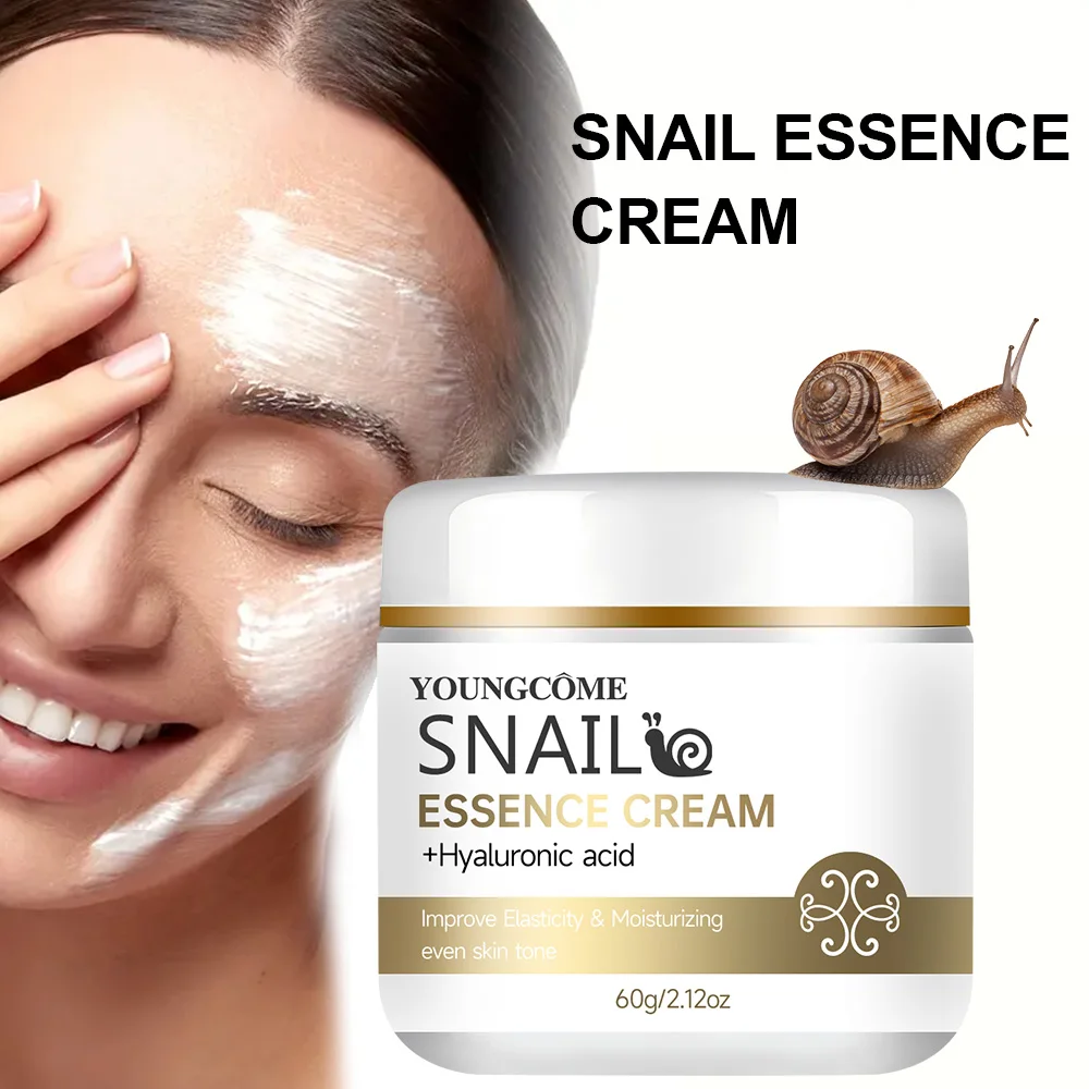 Creme de essência de caracol com ácido hialurônico, retinol hidratante firmador clareador reparação suave cuidados com a pele cremes de clareamento