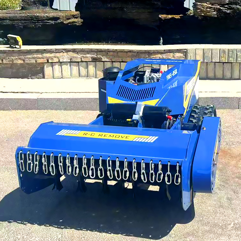 Aangepaste gratis verzending CE EPA dieselmotor All Terrain landbouw rubberen afstandsbediening robot dorsvlegel grasmaaier