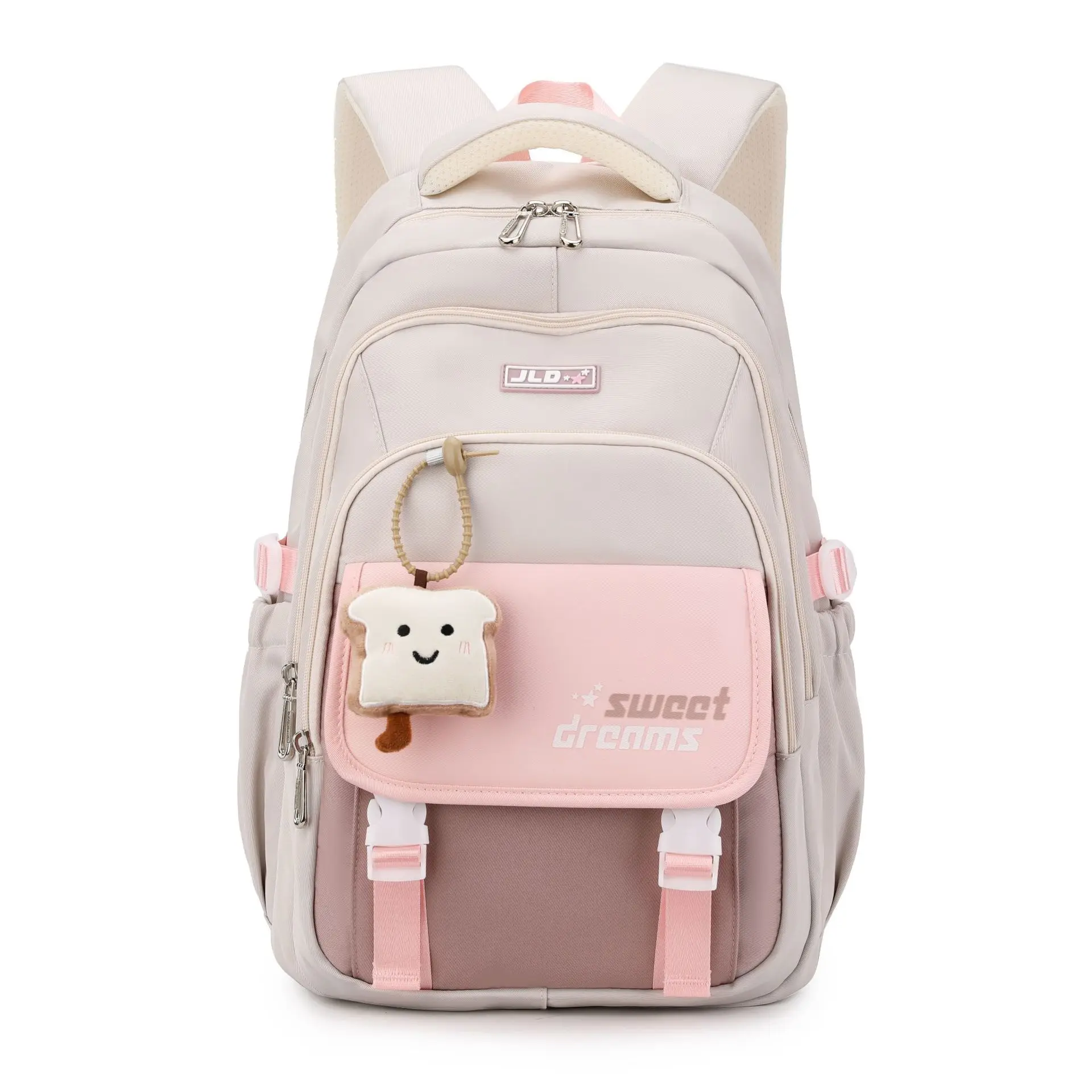 2025 Zaino da scuola per ragazze di grande capacità Studenti adolescenti Borsa da libro Simpatico ciondolo da sogno Cartoon Zaini da scuola bolsos de mujer