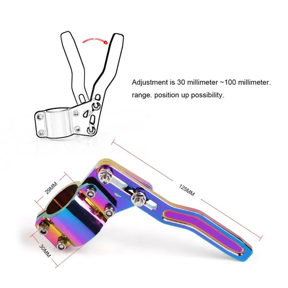 Extensor de alavanca de sinal de volta de carro, alumínio, volante, haste de giro, kit de ajuste de posição, preto, vermelho, azul, prata, ouro