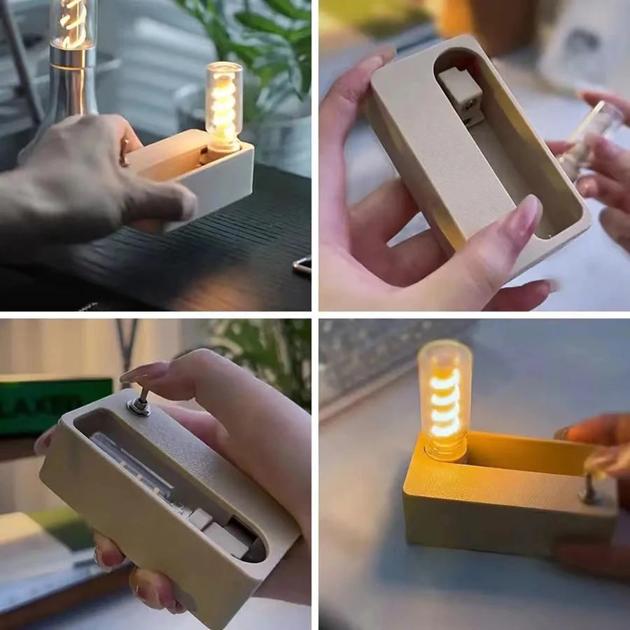 บรรเทาความเครียด Stuff Mechanical Flip Night Light ชาร์จแม่เหล็กยิง Fidget ของเล่นช่วยบรรเทาความวิตกกังวล,ความตึงเครียด