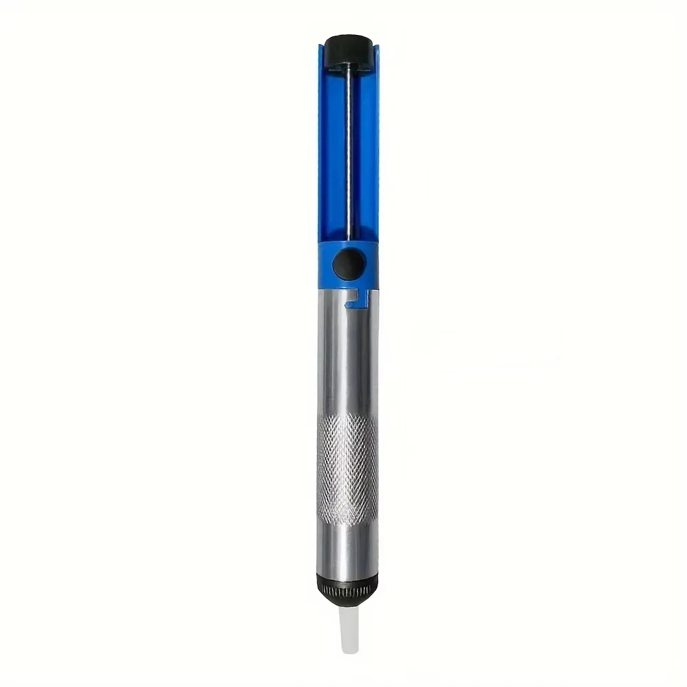 Herramienta de bomba de succión para desoldar de aluminio, ventosa para soldar, dispositivo de eliminación de pluma de estaño, soldador al vacío azul, desoldador