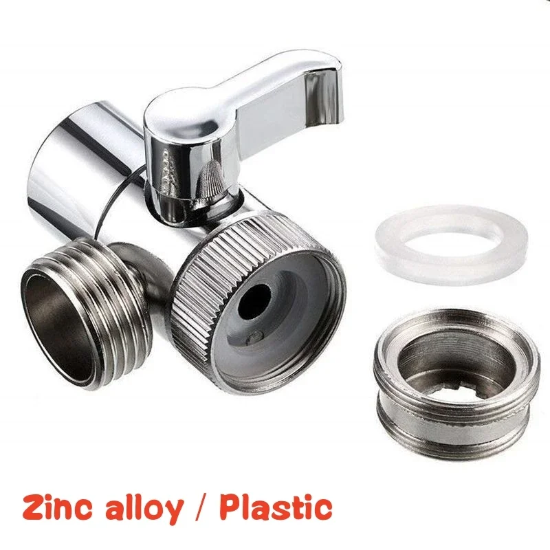 Zinklegering/kunststof schakelaar kraanadapter aanrecht splitter omschakelklep waterkraan connector voor douche badkamer accessoire