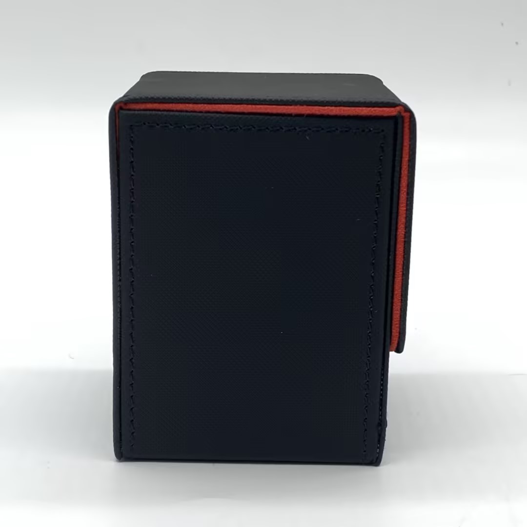 Kaart geschikt voor 100+kaarten met enkele mouwen, lederen Trading Commander Deck Box compatibel met Mtg Card Deck, Game Card Box