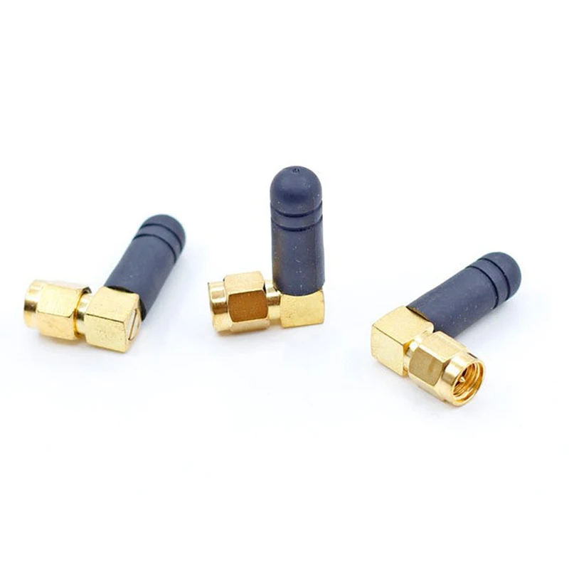2PCS Mini Gomma 3dBi 2.4ghz WIFI Antenna SMA Maschio Router Antenne Bluetooth
