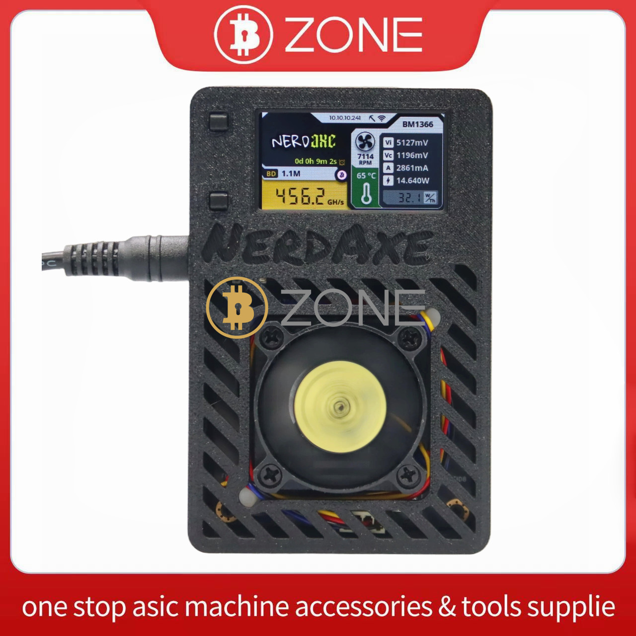Bitcoin Solo Miner NerdAxe Ultra 500gh/s 12W Ultra bajo ruido Mini uso doméstico Asic Miner