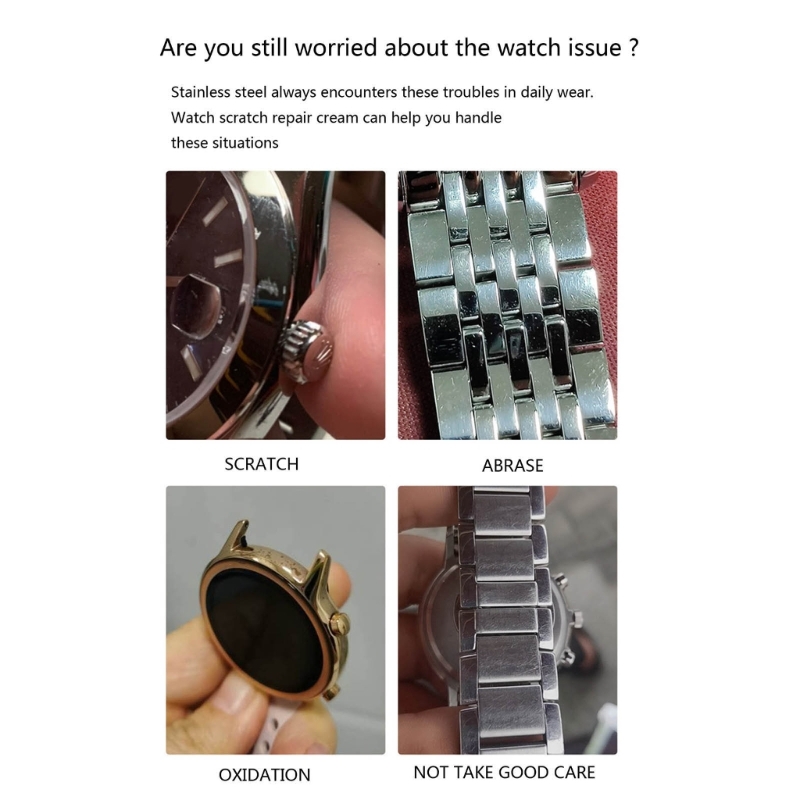เครื่องประดับวางขัดนาฬิกาโลหะภาษาโปลิชคำนาฬิกา Scratch Repair ครีมขัดโลหะเครื่องประดับเครื่องมือสำหรับประกายดู