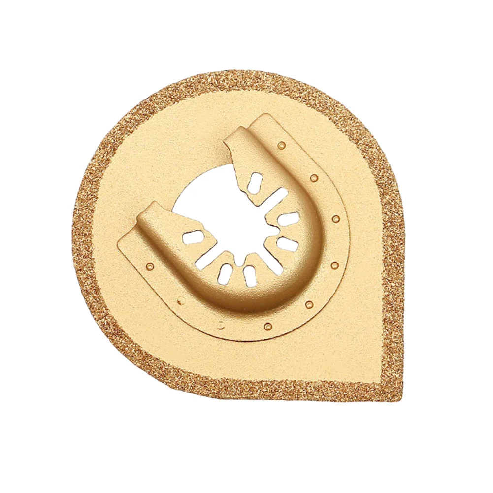 88mm Oszillierende Multitool Dreieck Hartmetall Raspel Sägeblatt Schleifen Klinge Wassertropfenförmige Schleifscheibe Trimmen Maschine Klinge