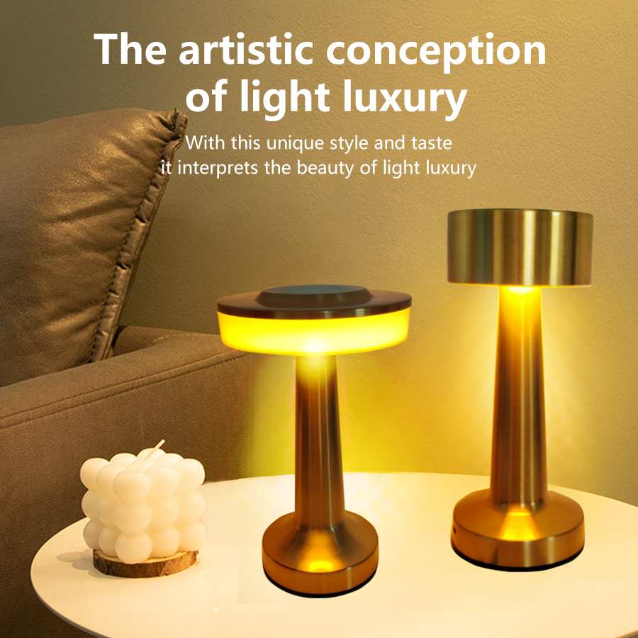 Metall Serie Tischlampe Touch LED Lampe Einfache Desktop Dekorative Lampe Nachttisch Nachtlicht Für Bar, Couchtisch, Restaurant