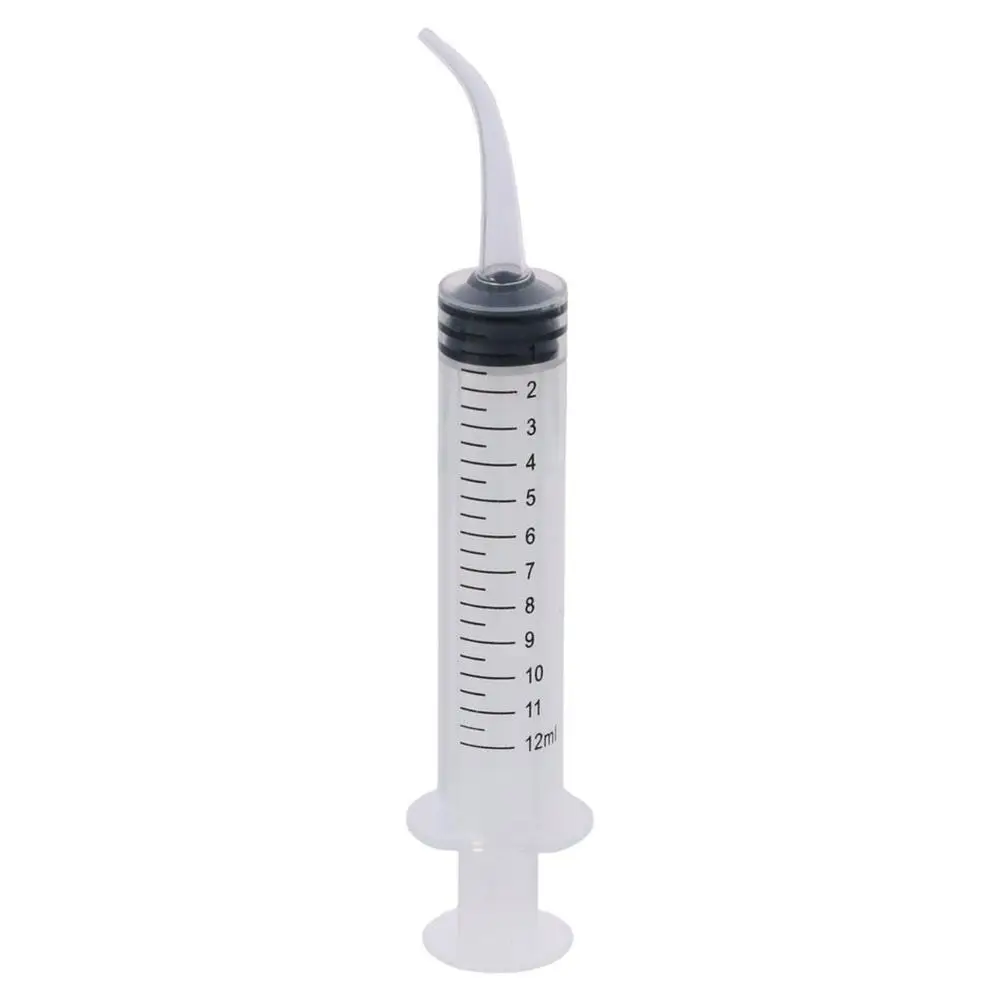 Siringhe senza ago da 12 ml per liquido multiuso in plastica trasparente per erogazione di liquidi siringa in plastica applicatore di olio o colla