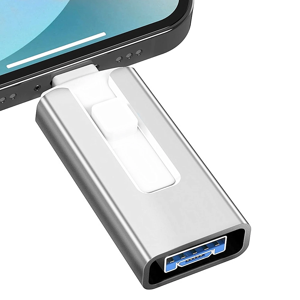 Nuevo para unidad Flash Usb de 512GB 128GB 256GB 2TB 1TB disco USB Otg de Metal unidad Flash de ordenador de alta velocidad resistente al agua