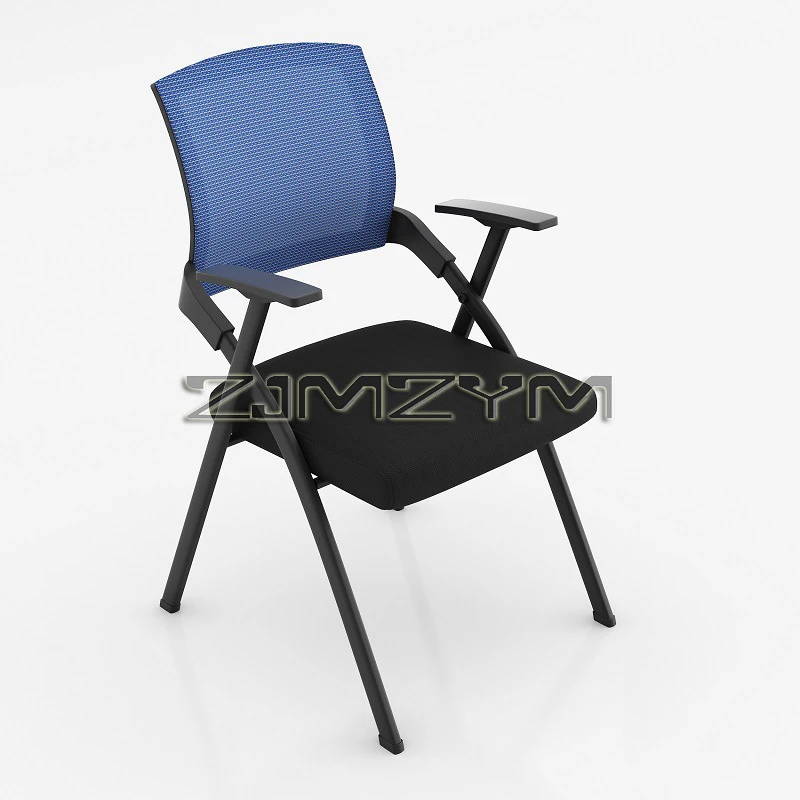 Folding Training Conference Room Chair, Ergonomic Computer Chair, Foldable Office Chair with Writing Board Integration
